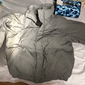 Fear of God Essentials FW19 Puffer Jacket Iridescent gray unisex oversized